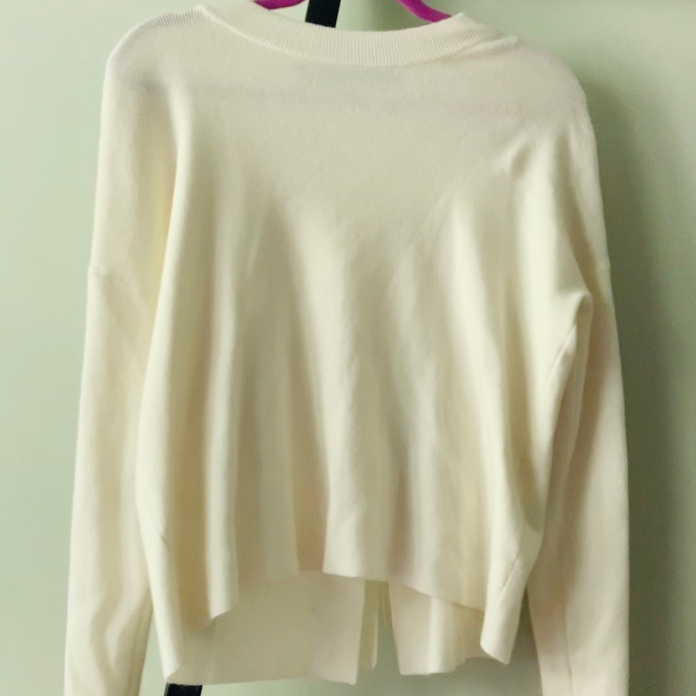 Cream Vero Moda open back cropped sweater size S